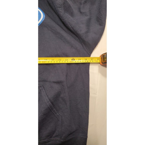 Mens Navy Blue Ford Oval Logo Hoodie Sweatshirt Large Size xxl - Picture 2 of 7